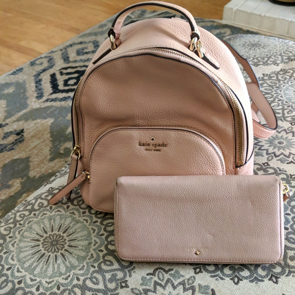 AUTHENTIC KATE SPADE MEDIUM SIZED BACKPACK WITH LARGE WALLET